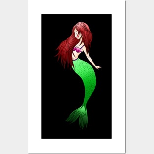 cute mermaid life under the sea for girls and women Posters and Art